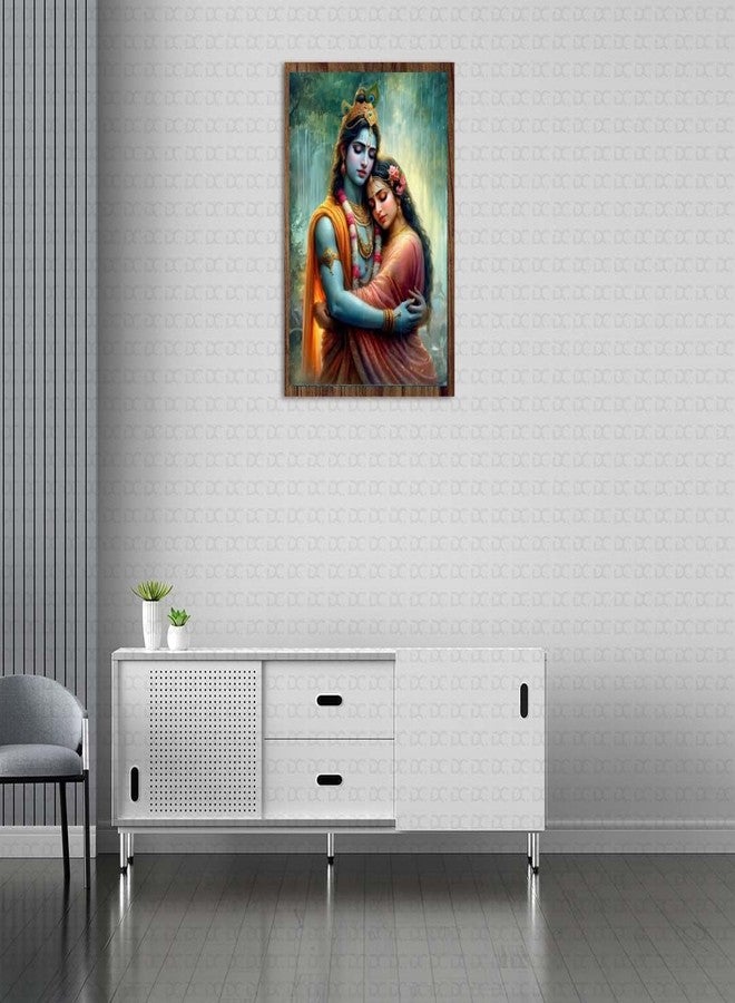 طقم رسم ماسي خماسي الأبعاد يمكنك صنعه بنفسك للبالغين والمبتدئين - صورة فنية دائرية كاملة - تصميم قمر ساطع، 40 × 30 سم - قماش كريستالي لتزيين الجدران (رادها كريشنا) - Image 3